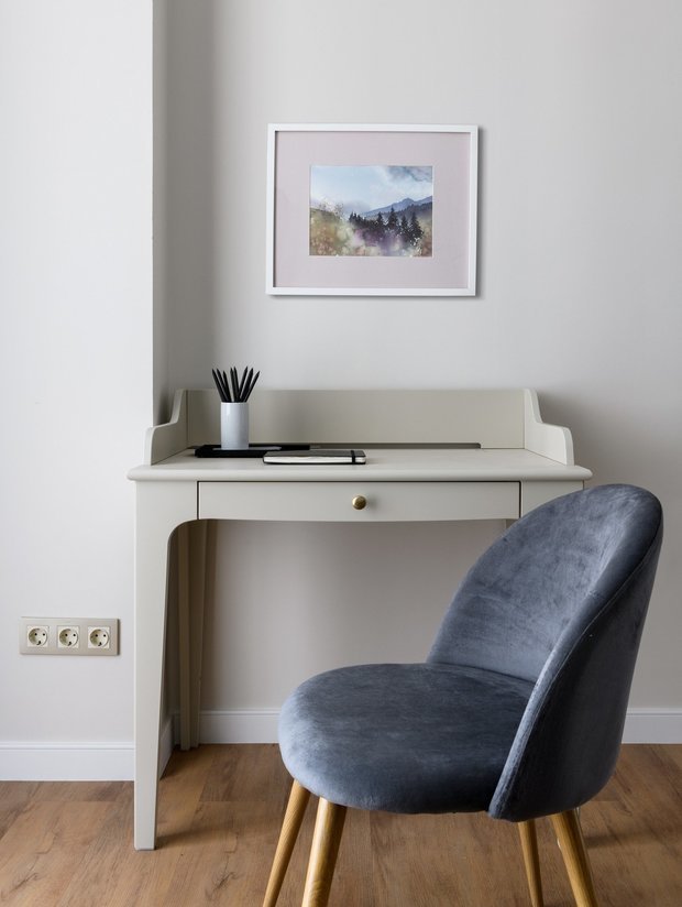 Фотография: Кабинет в стиле Современный, Квартира, Проект недели, Новосибирск, Мария Зайцева, 3 комнаты, 60-90 метров – фото на INMYROOM