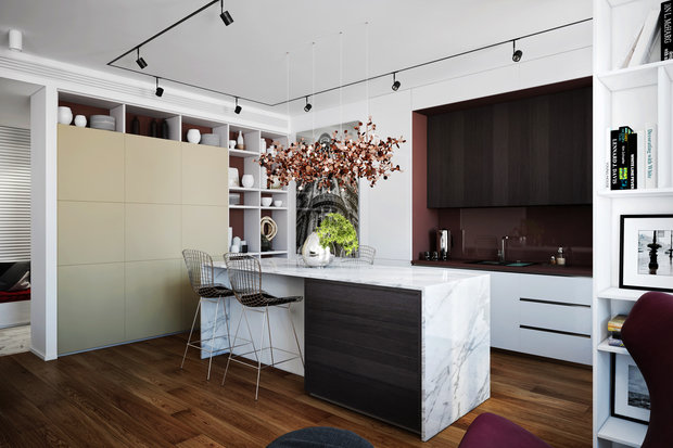 Фото из портфолио Дизайн квартиры ЖК Wellton Park – фотографии дизайна интерьеров на INMYROOM