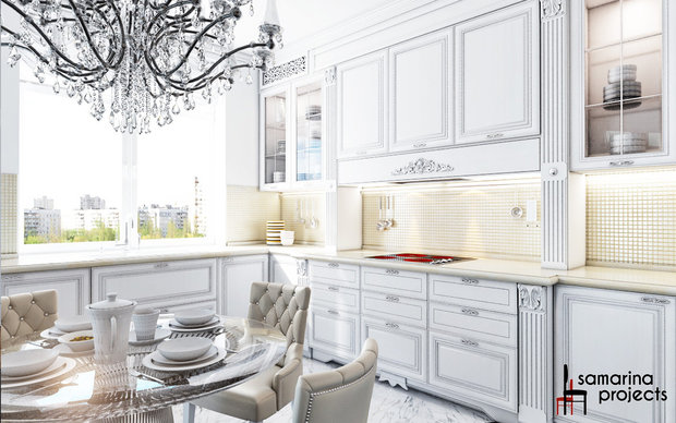 Фото из портфолио "Кухня для ценителей классики"  – фотографии дизайна интерьеров на INMYROOM