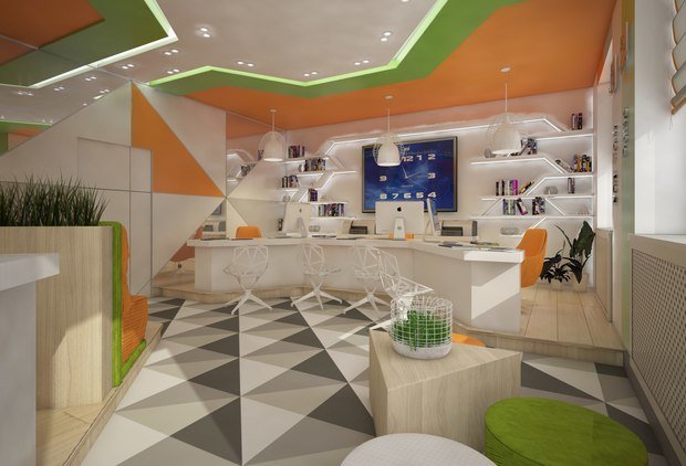 Фото из портфолио Дизайн интерьера офиса турфирмы на Чернышевского – фотографии дизайна интерьеров на INMYROOM