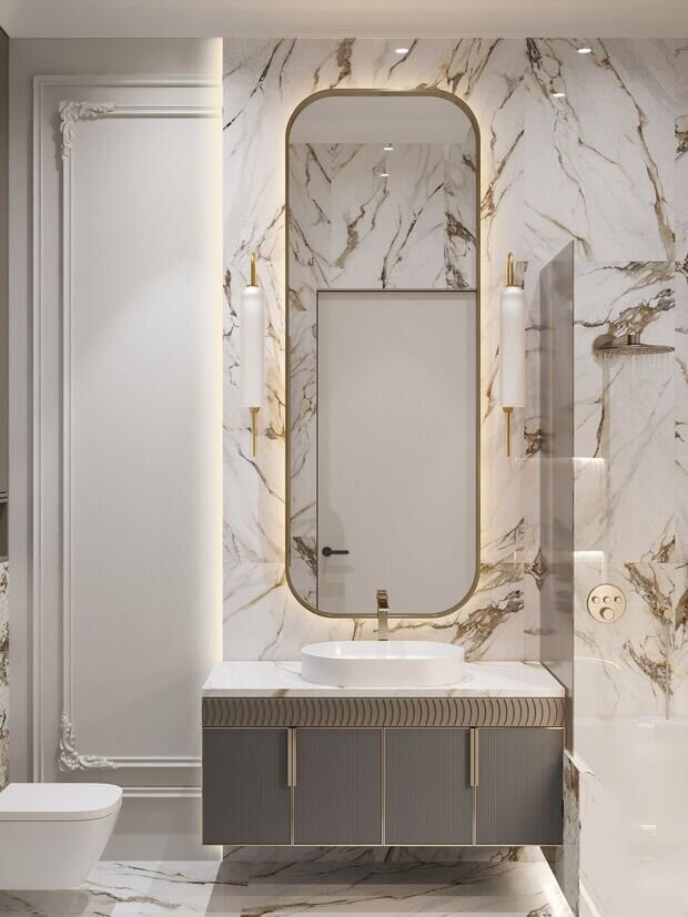 Фото из портфолио Дизайн квартиры 42 м² в неоклассике – фотографии дизайна интерьеров на INMYROOM