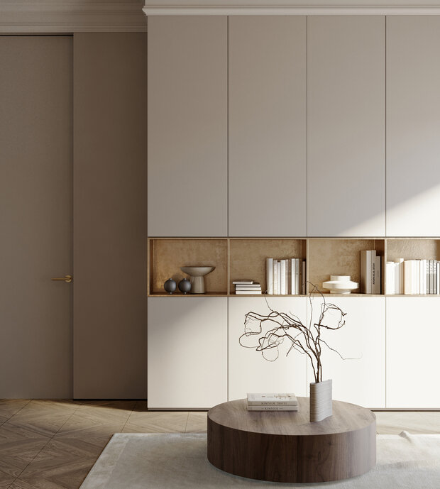 Фото из портфолио Квартира в стиле "Современная классика" 130 кв.м. – фотографии дизайна интерьеров на INMYROOM