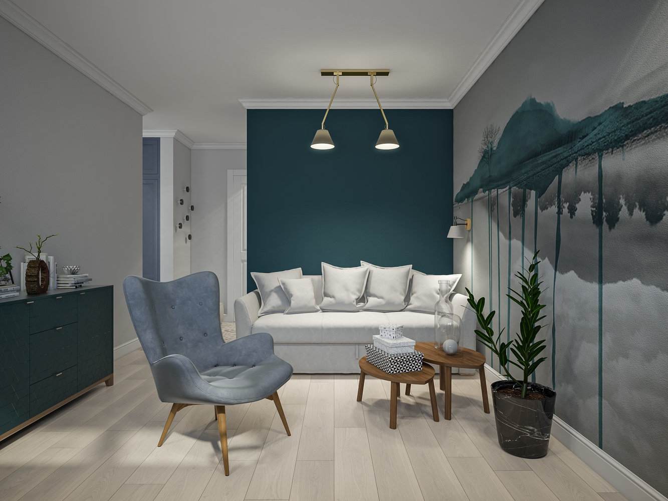 Фотография: Гостиная в стиле Современный, Ремонт на практике, 1 комната, «Точка дизайна», Иван Миролюбов – фото на INMYROOM Фотография: Гостиная в стиле Современный, Ремонт на практике, 1 комната, «Точка дизайна», Иван Миролюбов – фото на INMYROOM