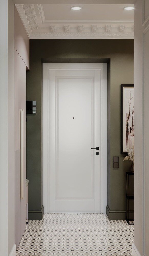 Фотография: Прихожая в стиле Классический, Современный, Минимализм, Квартира, Проект недели, Санкт-Петербург, Кирпичный дом, 4 и больше, 60-90 метров, Студия дизайна Максимаджи – фото на INMYROOM