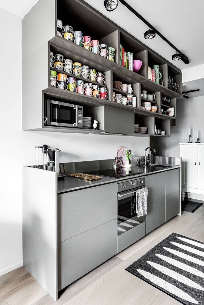 Фотография: Кухня и столовая в стиле Скандинавский, Декор интерьера, Малогабаритная квартира, Квартира, Швеция, Серый, идеи для малогабариток, как оформить малогабаритку, дизайн малогабаритки, 1 комната, до 40 метров, энциклопедия_интерьер – фото на INMYROOM Фотография: Кухня и столовая в стиле Скандинавский, Декор интерьера, Малогабаритная квартира, Квартира, Швеция, Серый, идеи для малогабариток, как оформить малогабаритку, дизайн малогабаритки, 1 комната, до 40 метров, энциклопедия_интерьер – фото на INMYROOM