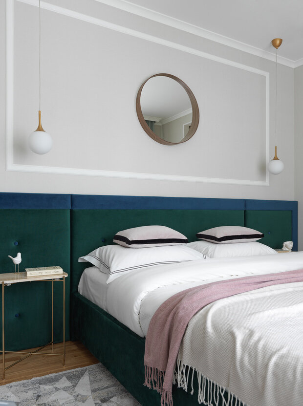Фотография: Спальня в стиле Современный, Эклектика, Скандинавский, Квартира, Проект дня, 2 комнаты, 40-60 метров, Влада Стеблина – фото на INMYROOM