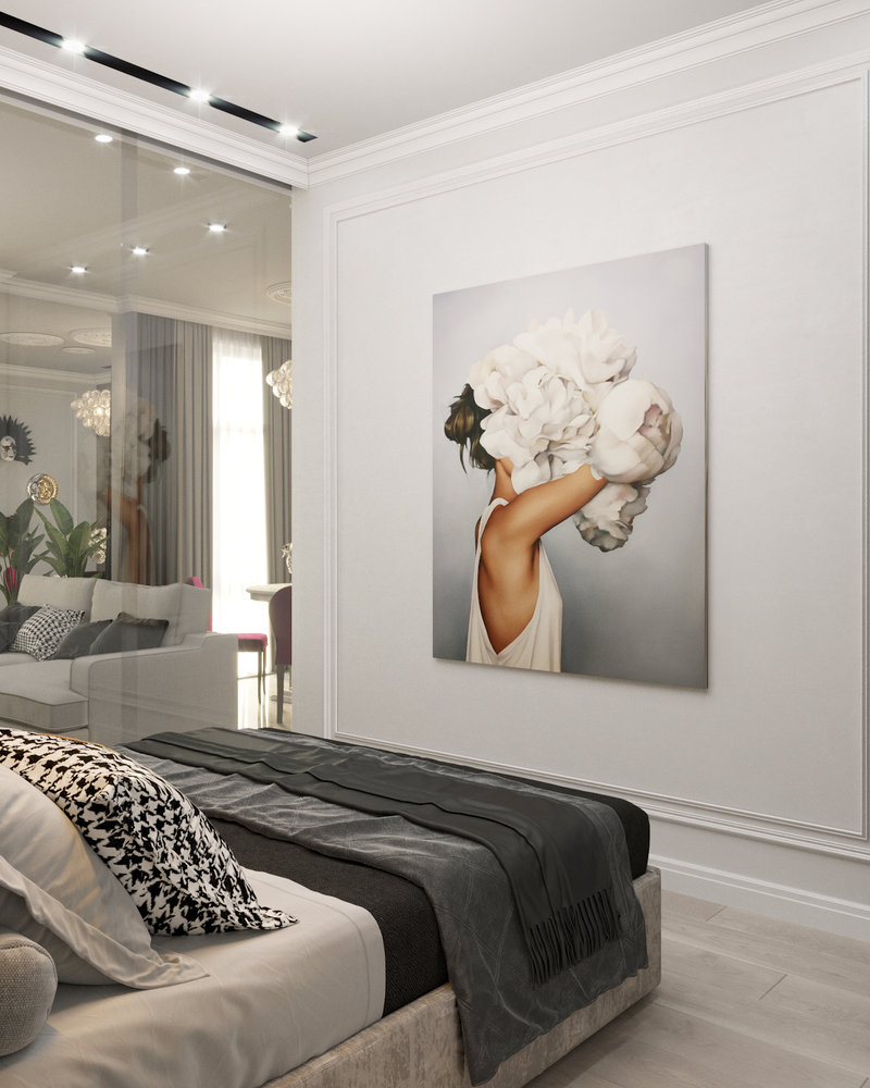 Фотография: Спальня в стиле Современный, Классический, Квартира, Проект недели, Москва, 1 комната, 40-60 метров, Александра Гартке – фото на INMYROOM Фотография: Спальня в стиле Современный, Классический, Квартира, Проект недели, Москва, 1 комната, 40-60 метров, Александра Гартке – фото на INMYROOM