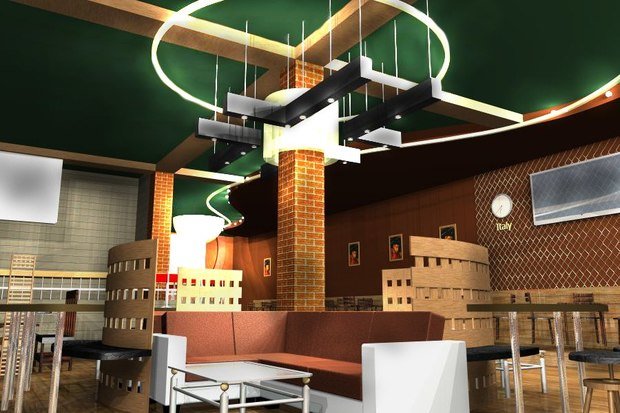 Фото из портфолио ✯ Спорт-бар(РФ) ✯ – фотографии дизайна интерьеров на INMYROOM