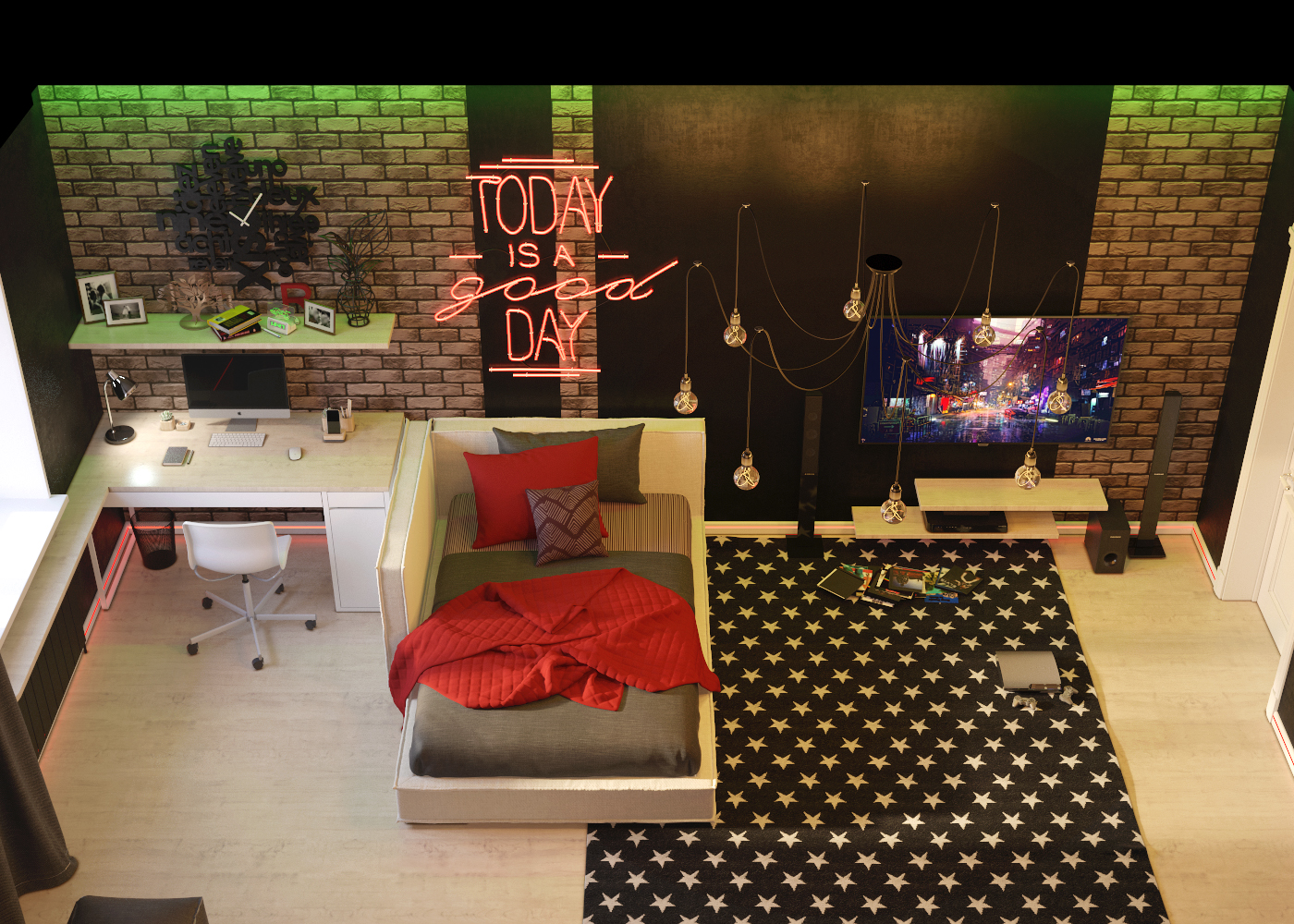 Фото из портфолио Комната подростка – фотографии дизайна интерьеров на INMYROOM Фото из портфолио Комната подростка – фотографии дизайна интерьеров на INMYROOM