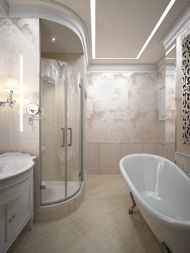 Фото из портфолио Проект квартиры с историей в самом сердце Москвы в роскошном классическом стиле – фотографии дизайна интерьеров на INMYROOM