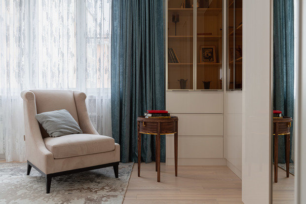 Фотография: Кабинет в стиле Классический, Современный, Квартира, Проект недели, 3 комнаты, Более 90 метров, Иркутск, Мария Бадяева – фото на INMYROOM