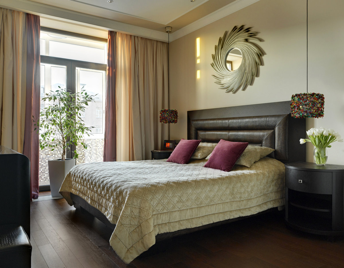 Фотография: Спальня в стиле Современный, Классический, Восточный, Квартира, Дома и квартиры, Проект недели, Москва, 3 комнаты, 60-90 метров, Марина Пенние, Роман Воронов, Marina Pennie design & art – фото на INMYROOM