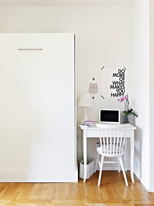 Фотография: Офис в стиле Скандинавский, Малогабаритная квартира, Квартира, Дома и квартиры, Минимализм – фото на INMYROOM