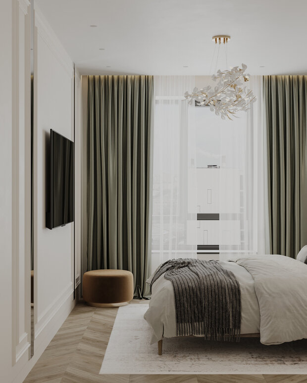 Фото из портфолио Дизайн-проект квартиры в ЖК «Опалиха-Village» в стиле современная классика – фотографии дизайна интерьеров на INMYROOM