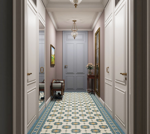 Фотография: Прихожая в стиле Классический, Эклектика, Квартира, Проект недели, Москва, Сталинка, 3 комнаты, 60-90 метров, Татьяна Красикова – фото на INMYROOM