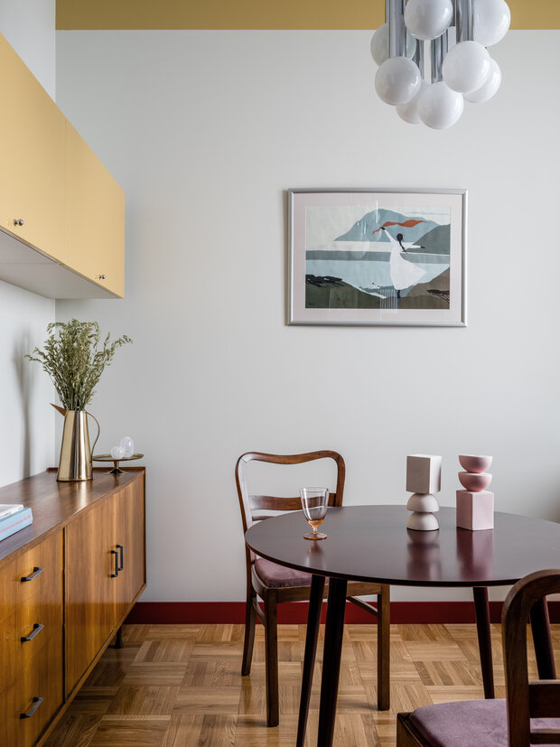 Фотография: Кухня и столовая в стиле Современный, Эклектика, Винтажный, Малогабаритная квартира, Квартира, Проект недели, Монолитный дом, 2 комнаты, 40-60 метров, Москав – фото на INMYROOM