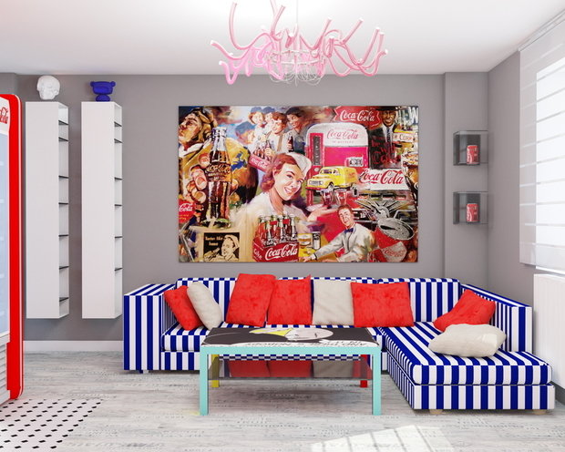 Фото из портфолио Квартира POPart & Coca-Cola – фотографии дизайна интерьеров на INMYROOM