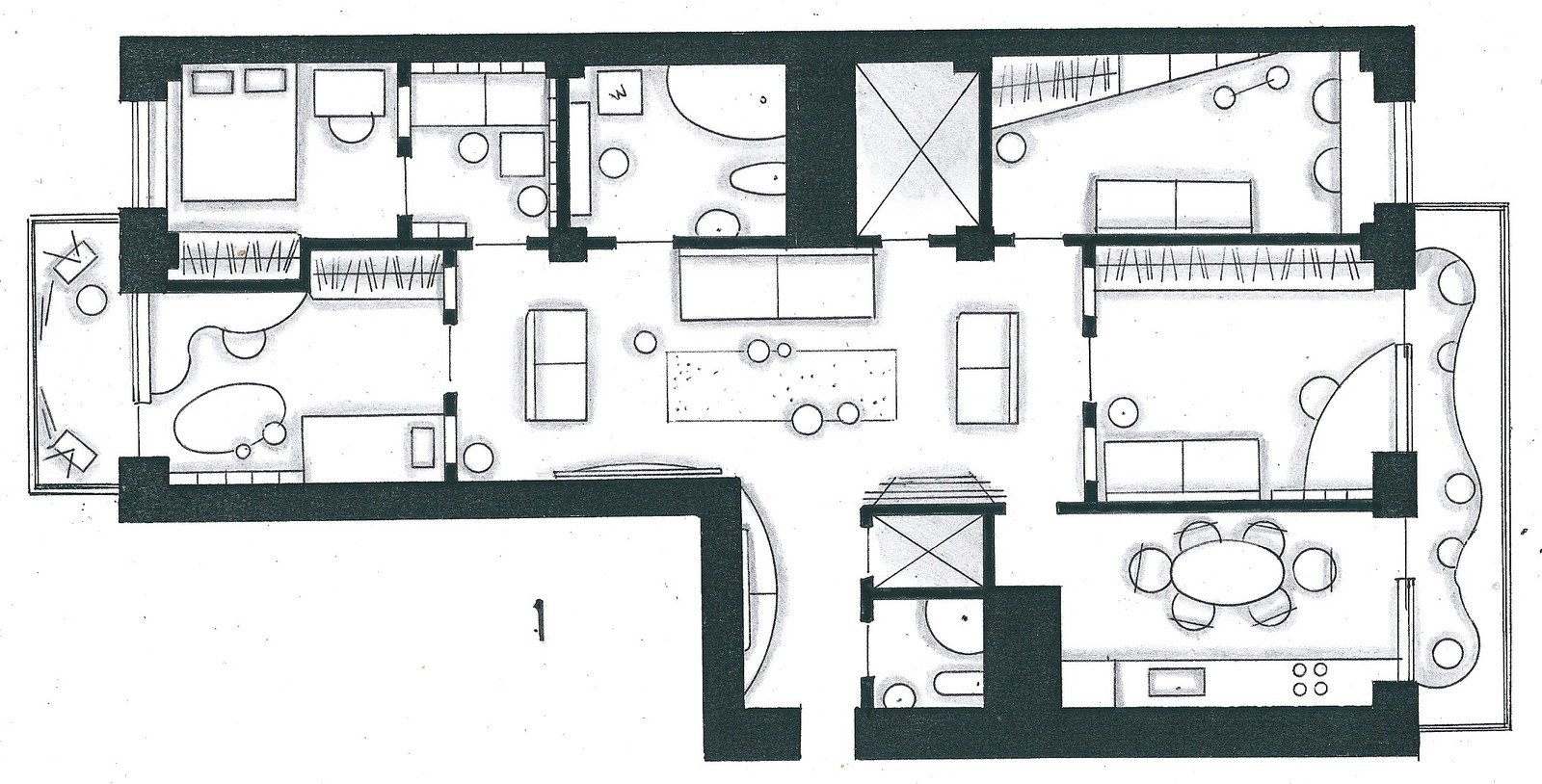 Фото из портфолио Мои перепланировки – фотографии дизайна интерьеров на INMYROOM Фото из портфолио Мои перепланировки – фотографии дизайна интерьеров на INMYROOM