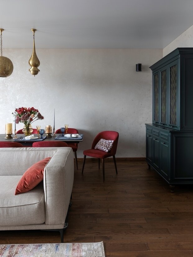 Фотография: Гостиная в стиле Восточный, Квартира, Проект недели, Самара, 4 и больше, Более 90 метров, Татьяна Тувман – фото на INMYROOM