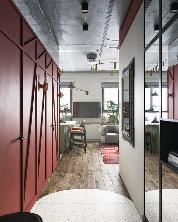 Фотография: Прихожая в стиле Эклектика, Квартира, Проект недели, Москва, ToTaste Studio, 3 комнаты, 60-90 метров – фото на INMYROOM