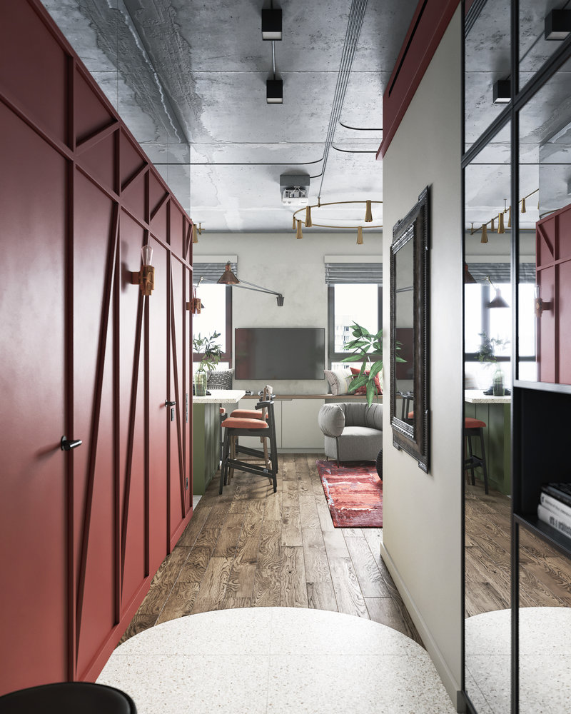 Фотография: Прихожая в стиле Эклектика, Квартира, Проект недели, Москва, ToTaste Studio, 3 комнаты, 60-90 метров – фото на INMYROOM