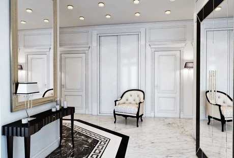 Холл в классическом стиле 