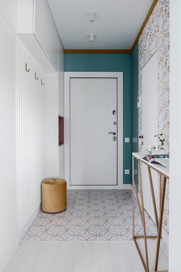 Фотография: Прихожая в стиле Современный, Малогабаритная квартира, Квартира, Проект недели, Москва, 2 комнаты, до 40 метров, Bilbao Design – фото на INMYROOM