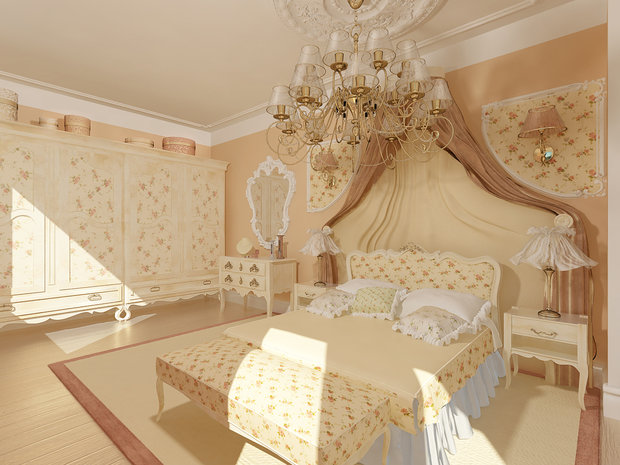 Фото из портфолио Дизайн классической спальни  – фотографии дизайна интерьеров на INMYROOM