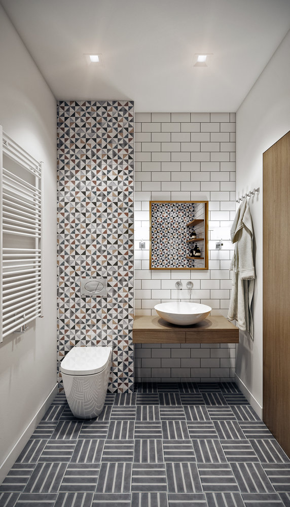 Фотография: Ванная в стиле Современный, Квартира, Проект недели, Москва, Co:Interior, 3 комнаты, 60-90 метров – фото на INMYROOM Фотография: Ванная в стиле Современный, Квартира, Проект недели, Москва, Co:Interior, 3 комнаты, 60-90 метров – фото на INMYROOM