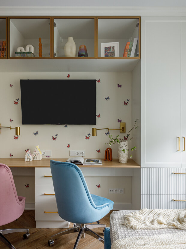 Фотография: Детская в стиле Современный, Квартира, Проект дня, 3 комнаты, 60-90 метров, Уфа, Ольга Маганова, современный с элементами классики и роскоши – фото на INMYROOM