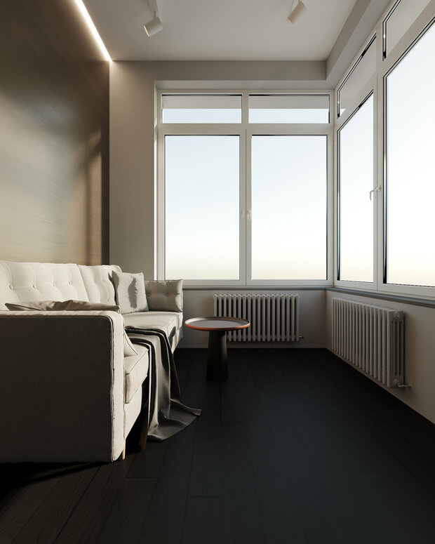 Фото из портфолио Тёмный минимализм – фотографии дизайна интерьеров на INMYROOM