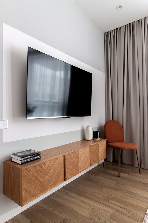 Фотография: Гостиная в стиле Современный, Квартира, Проект дня, Ленинградская область, 2 комнаты, 40-60 метров, Алексей Самотаев – фото на INMYROOM