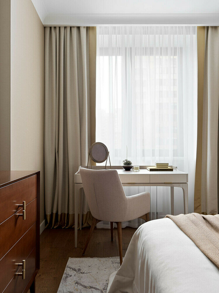 Фотография: Спальня в стиле Современный, Квартира, Проект недели, Москва, Монолитный дом, 3 комнаты, Более 90 метров, Anddesign – фото на INMYROOM