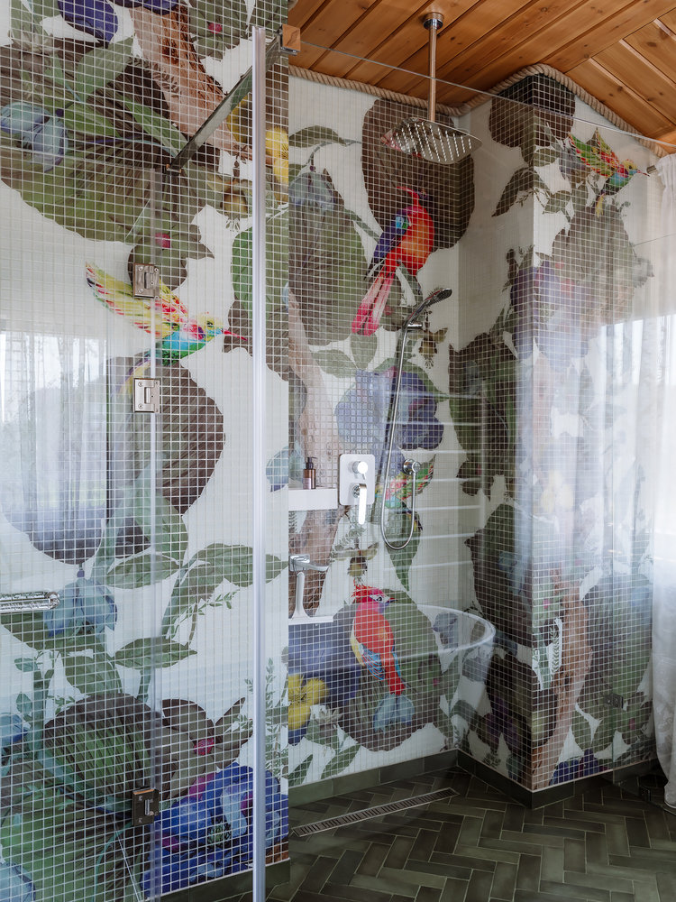 Фотография: Ванная в стиле Современный, Эклектика, Дом, Проект недели, Дом и дача, Московская область, Истринский район, 4 и больше, Более 90 метров, Яна Ухова – фото на INMYROOM