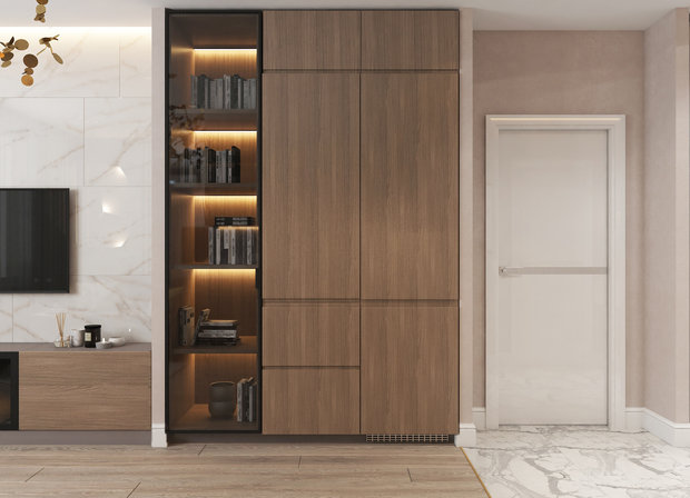 Фотография: Гостиная в стиле Современный, Квартира, Проект недели, Санкт-Петербург, 2 комнаты, 40-60 метров, Анастасия Шумова – фото на INMYROOM