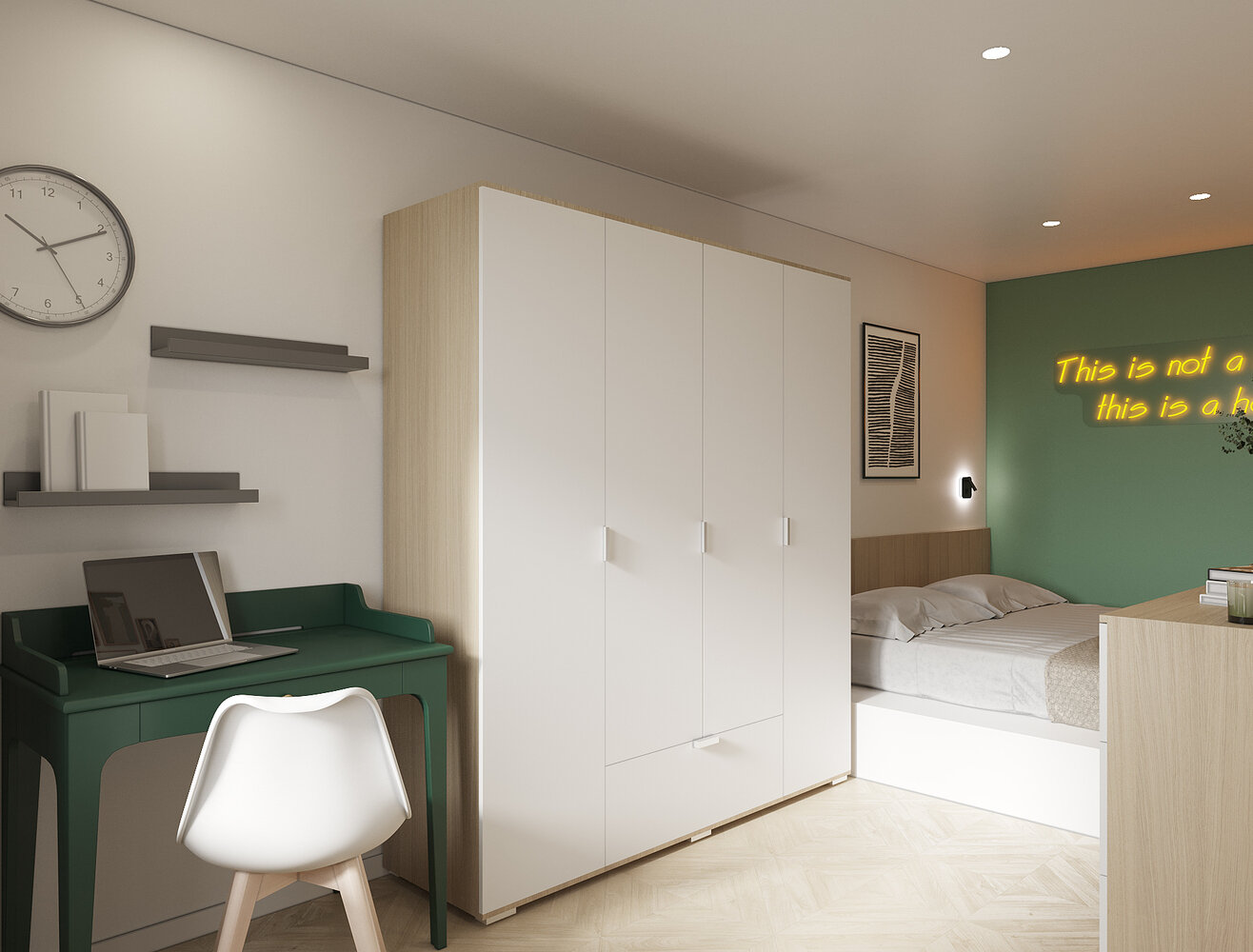 Фото из портфолио Проект хрущевки в Королеве без перепланировки – фотографии дизайна интерьеров на INMYROOM Фото из портфолио Проект хрущевки в Королеве без перепланировки – фотографии дизайна интерьеров на INMYROOM