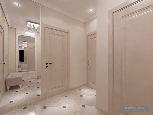 Фото из портфолио Однокомнатная квартира 45 кв. м в классическом стиле для мамы – фотографии дизайна интерьеров на INMYROOM