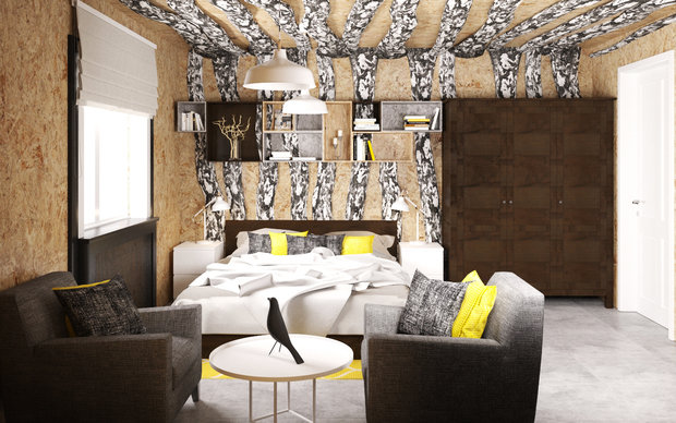 Фото из портфолио Интерьер из плит OSB – фотографии дизайна интерьеров на INMYROOM