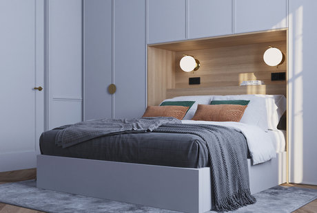 Квартира с камином, 56 м²