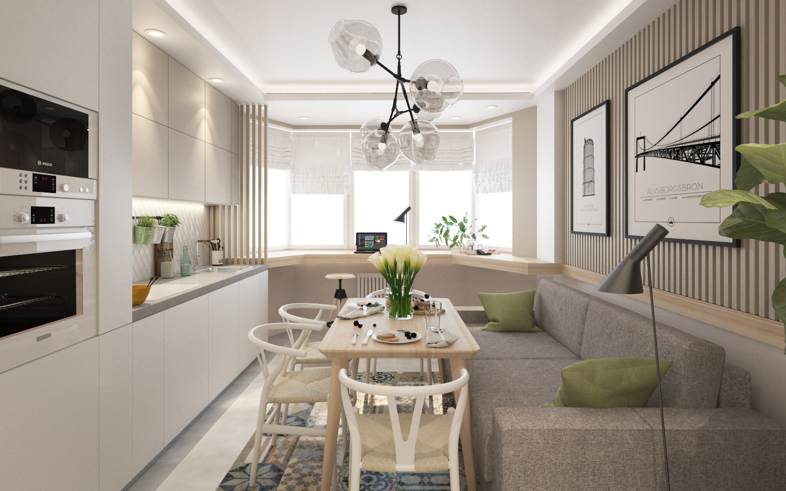 Фотография: Кухня и столовая в стиле Современный, Скандинавский, Квартира, Проект дня, Московская область, Балашиха, Ольга Погорелова, Панельный дом, 2 комнаты, 40-60 метров, П-44ТМ – фото на INMYROOM Фотография: Кухня и столовая в стиле Современный, Скандинавский, Квартира, Проект дня, Московская область, Балашиха, Ольга Погорелова, Панельный дом, 2 комнаты, 40-60 метров, П-44ТМ – фото на INMYROOM