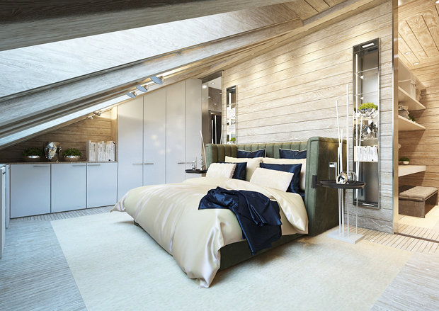 Фото из портфолио Мансардная квартира в Санкт-Петербурге  – фотографии дизайна интерьеров на INMYROOM