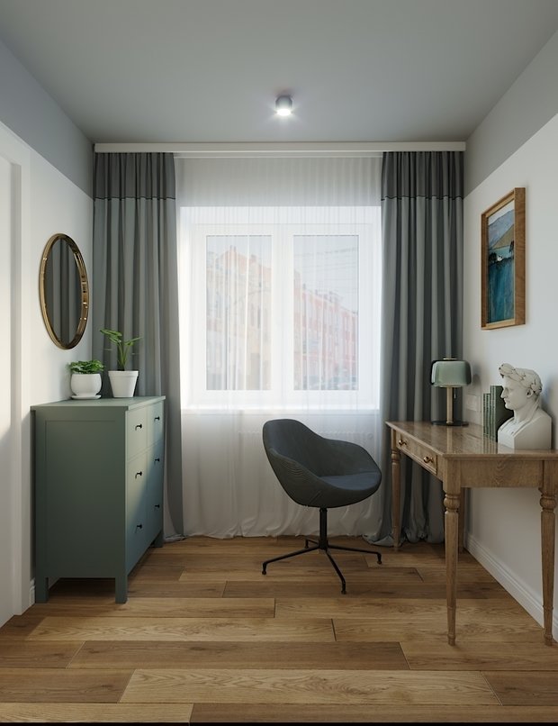 Фото из портфолио Дизайн однокомнатной квартиры – фотографии дизайна интерьеров на INMYROOM