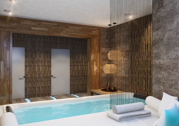 Фото из портфолио Дизайн банного комплекса – фотографии дизайна интерьеров на INMYROOM