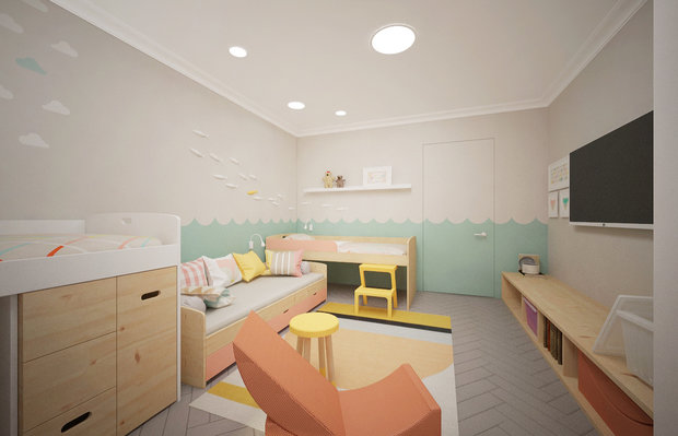 Фото из портфолио Дизайн детской "Рыбки и Трансформеры" – фотографии дизайна интерьеров на INMYROOM