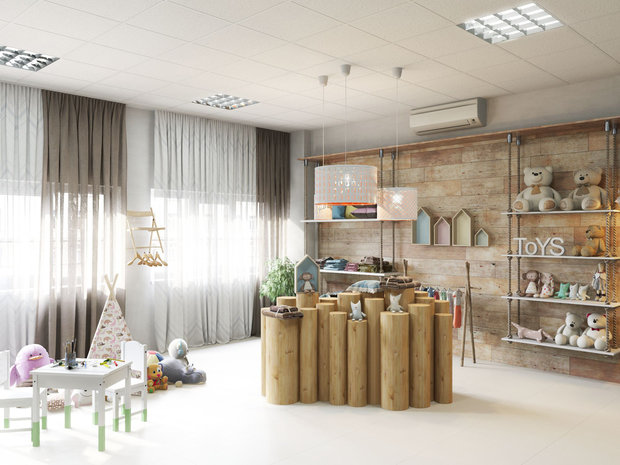 Фото из портфолио Магазин экотоваров "Бобы" г. Сургут ТЦ "Гуливер" 81,2 кв.м. – фотографии дизайна интерьеров на INMYROOM