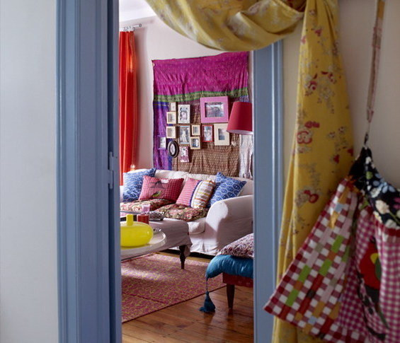 Фотография: Гостиная в стиле Восточный, Эклектика, Квартира, Дома и квартиры, Перепланировка – фото на INMYROOM