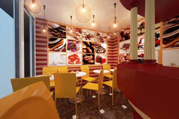 Фото из портфолио кафе на Белорусском вокзале  – фотографии дизайна интерьеров на INMYROOM