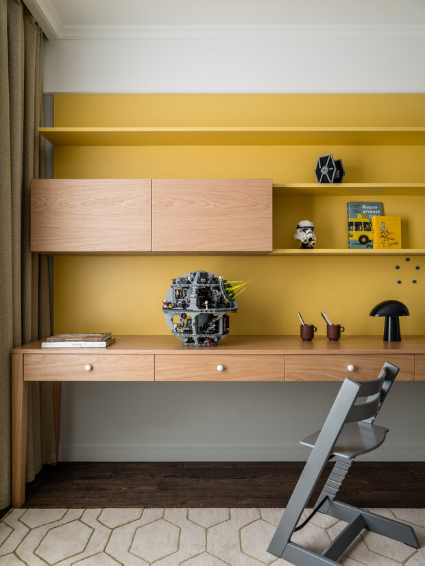 Фотография: Кабинет в стиле Современный, Квартира, Проект дня, Москва, 4 и больше, Более 90 метров, Татьяна Казанцева – фото на INMYROOM