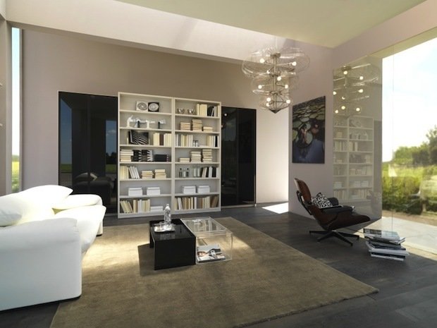 Фотография: Гостиная в стиле Скандинавский, Декор интерьера, Декор дома, Библиотека – фото на INMYROOM