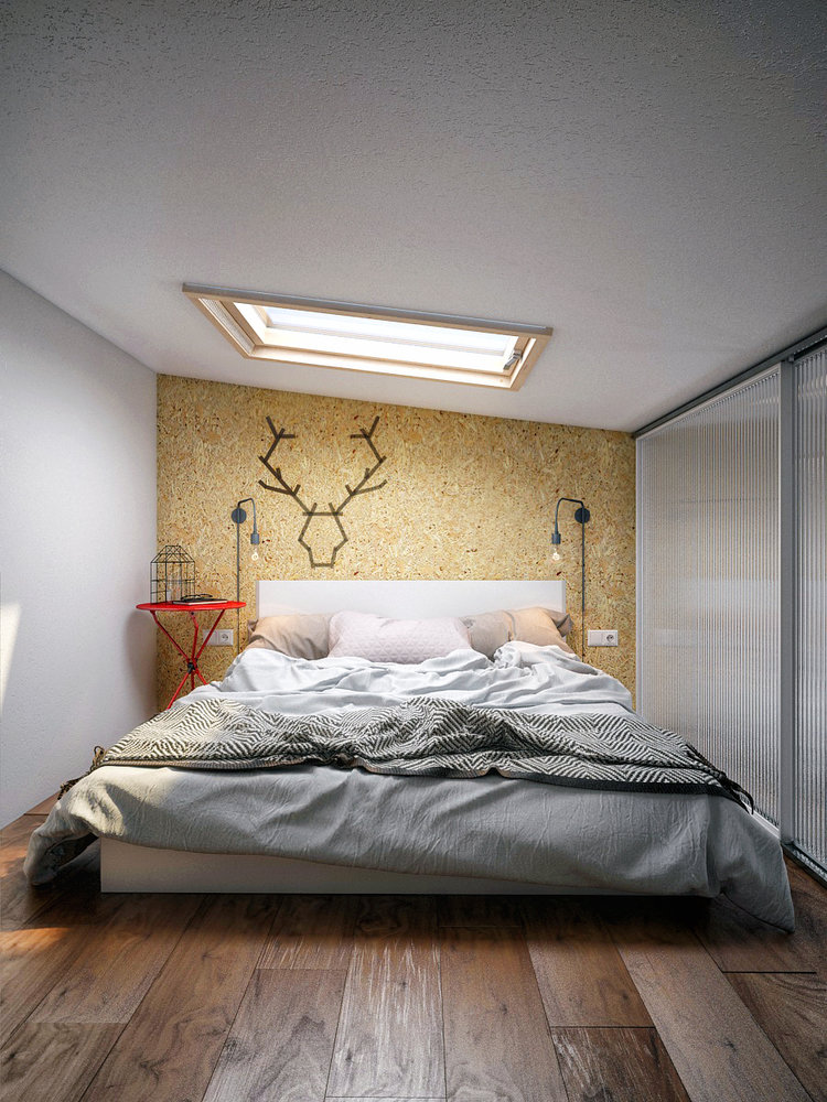 Фотография: Спальня в стиле Скандинавский, Минимализм, Квартира, Студия, Проект дня, Мансарда, Сочи, Кирпичный дом, Мария Панченко, 40-60 метров – фото на INMYROOM Фотография: Спальня в стиле Скандинавский, Минимализм, Квартира, Студия, Проект дня, Мансарда, Сочи, Кирпичный дом, Мария Панченко, 40-60 метров – фото на INMYROOM